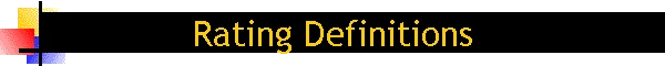 Rating Definitions